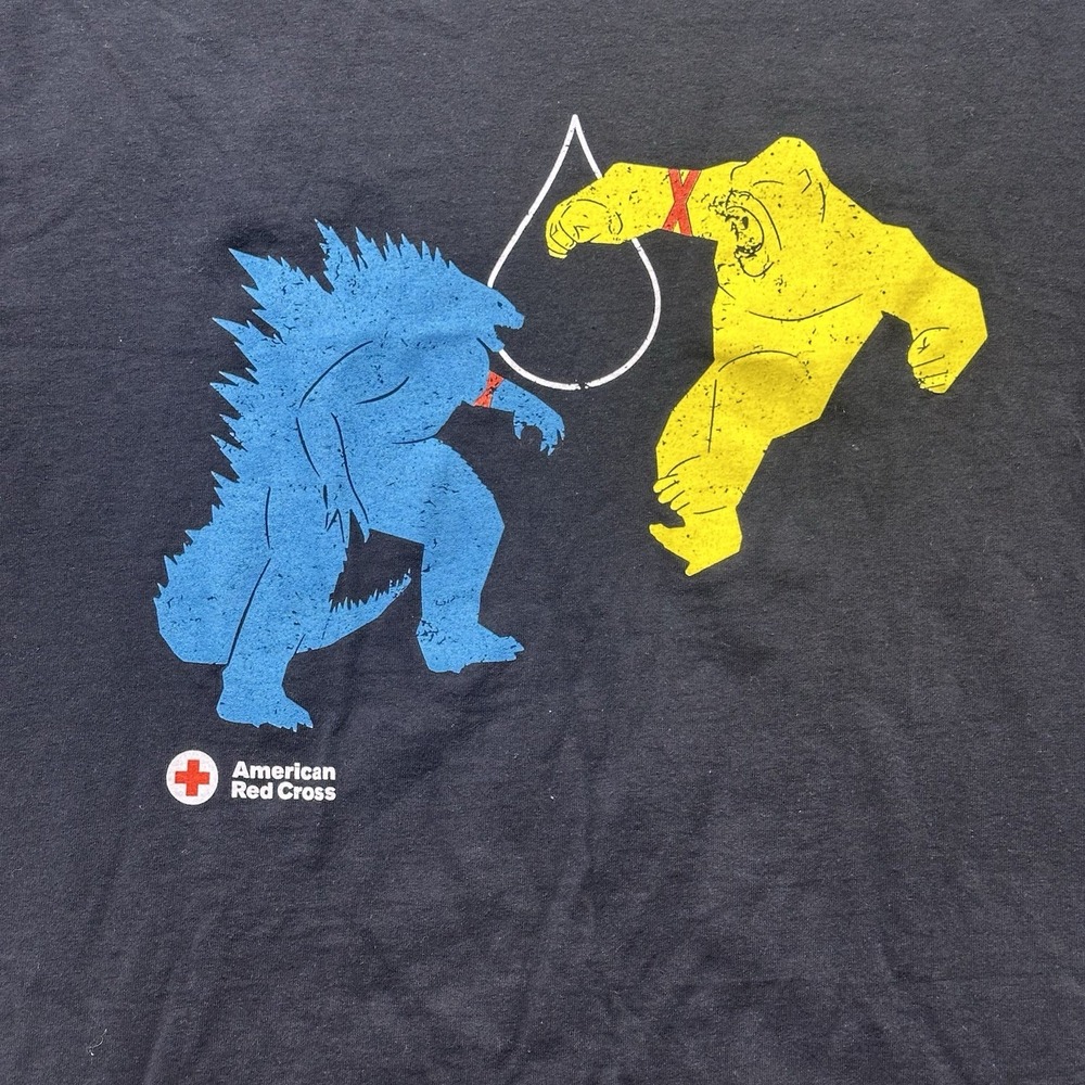 Collectable Am Red Cross GODZILLA x KONG Movie The New Empire T-Shirt XL - Picture 2 of 6